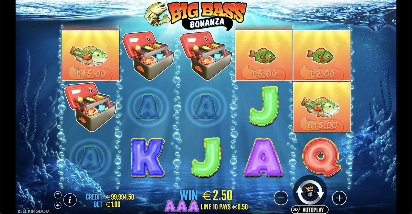 Big Bass Bonanza: image of winning