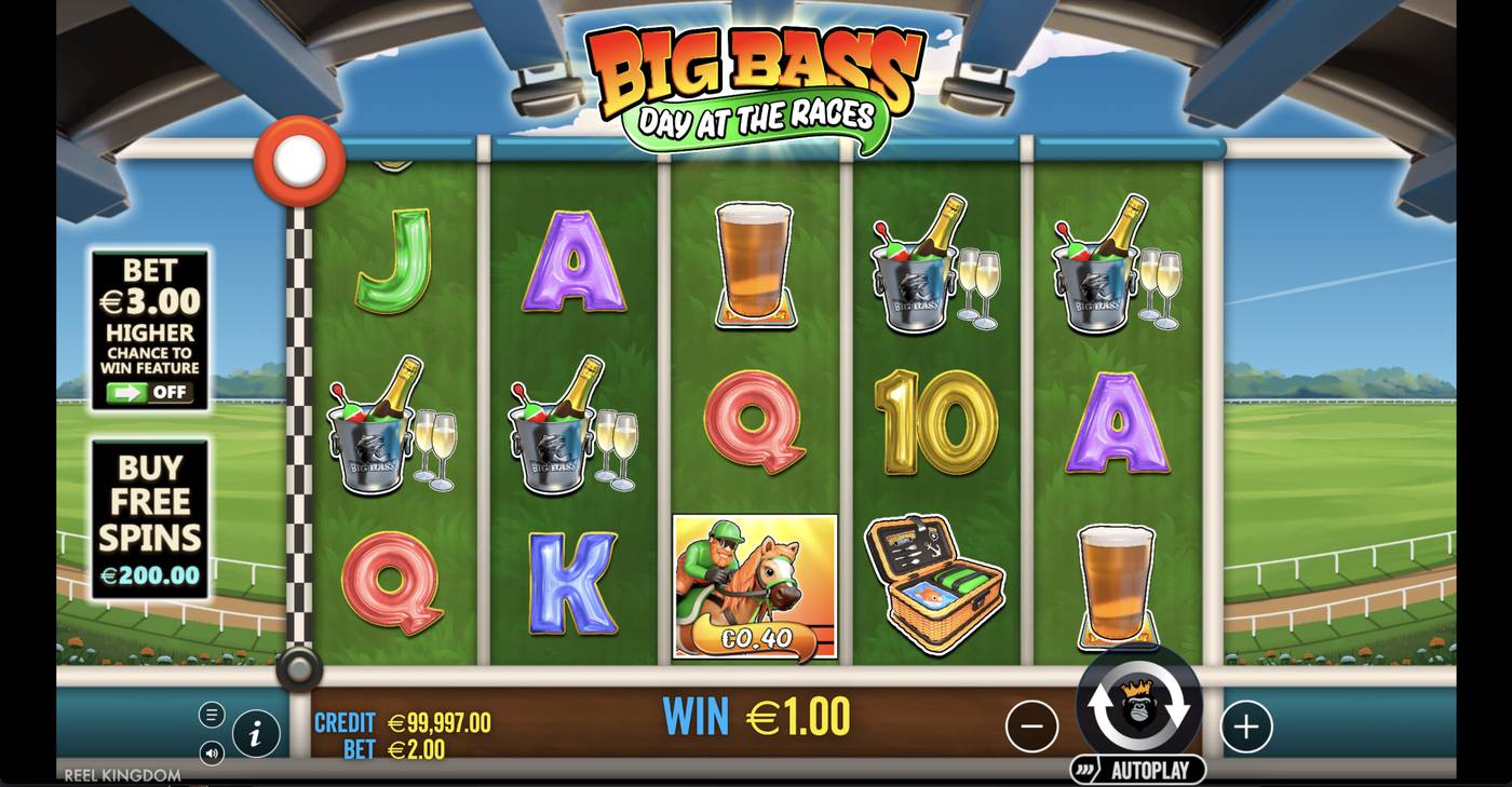 Big Bass Day at the Races: image of winning