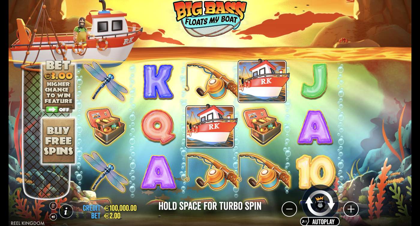 Big Bass Floats My Boat: image of main menu