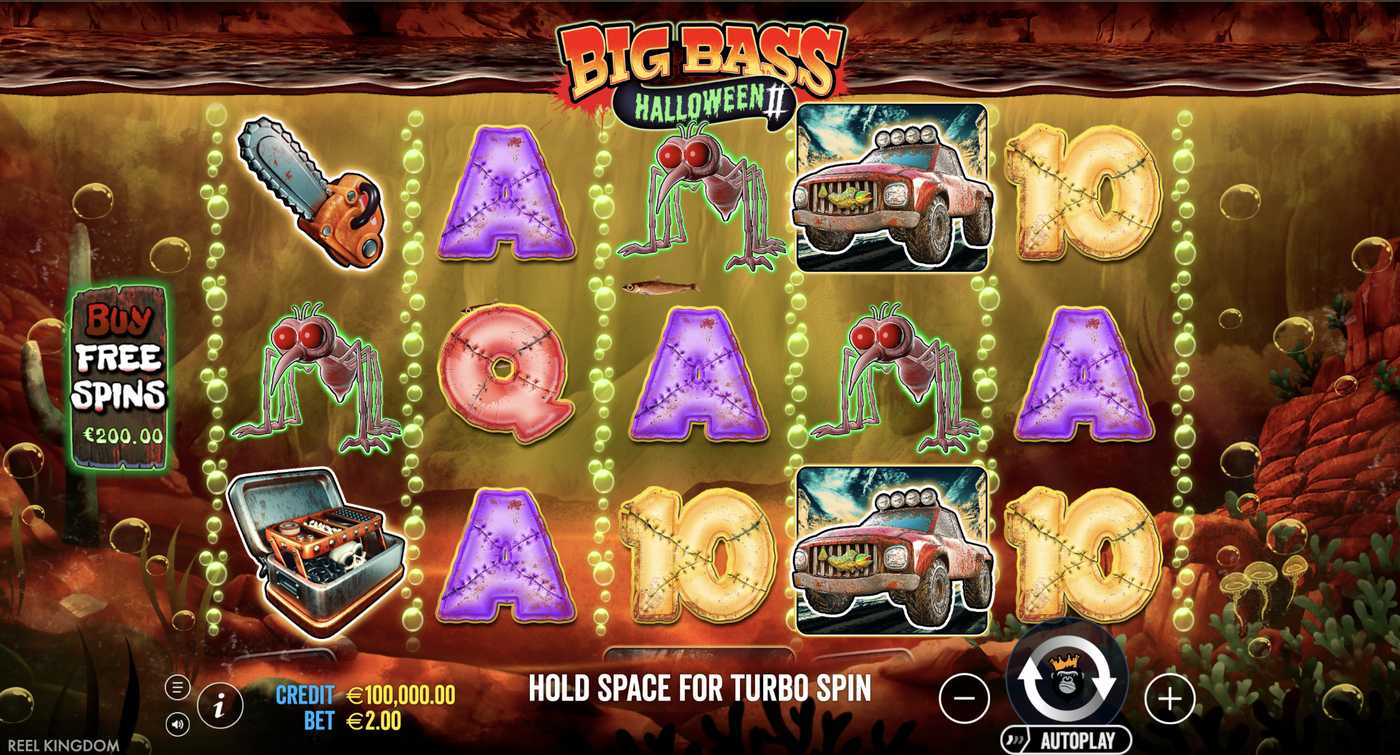 Big Bass Halloween 2: image of main menu
