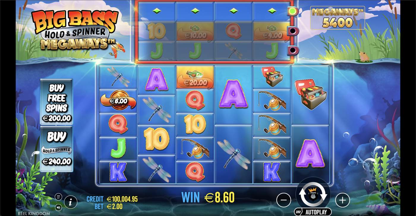 Big Bass Hold & Spinner Megaways: image of winning