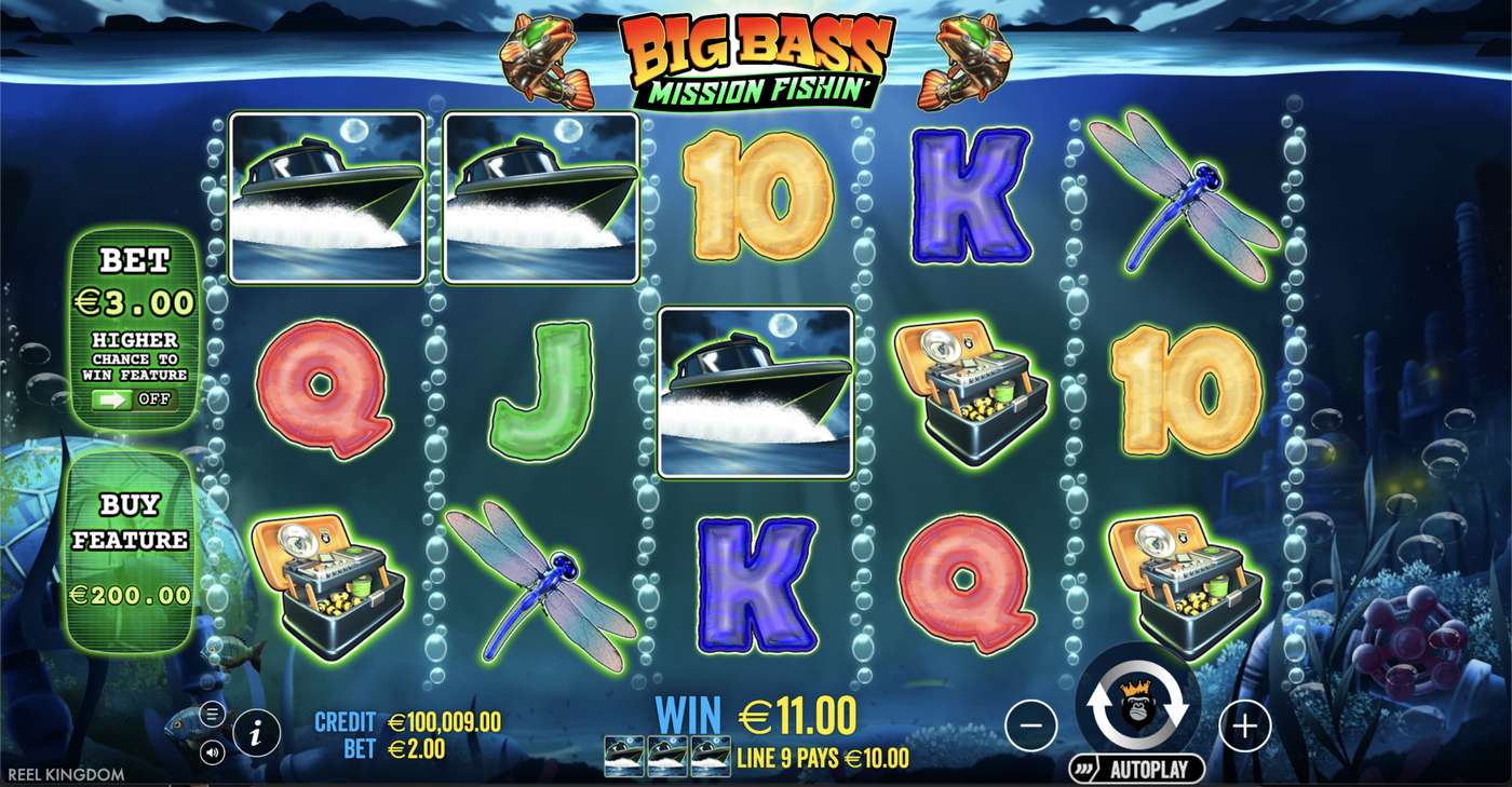 Big Bass Mission Fishin': image of winning