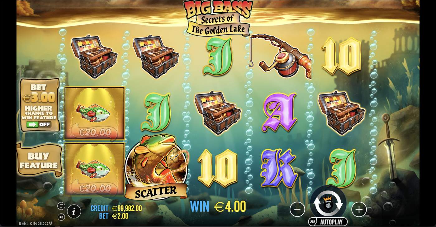 Big Bass Secrets of the Golden Lake: image of winning