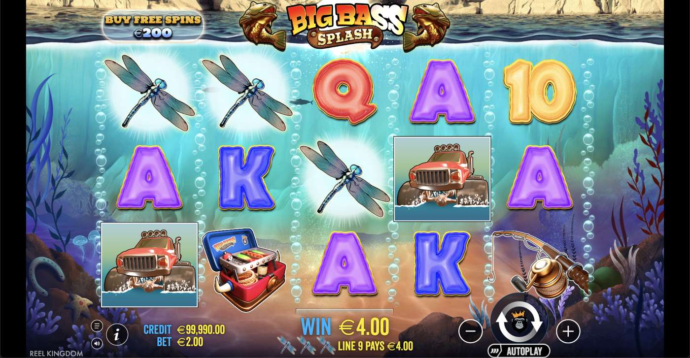 Big Bass Splash: image of winning