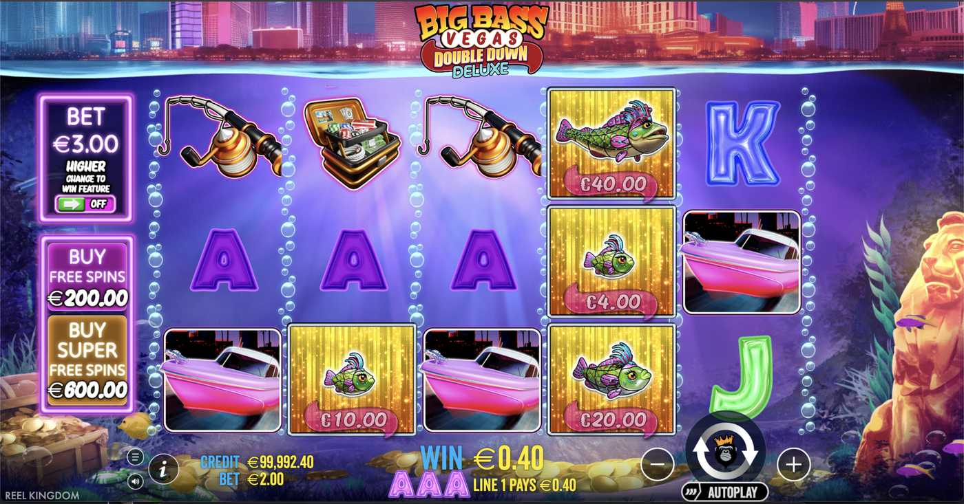 Big Bass Vegas Double Down Deluxe: image of winning