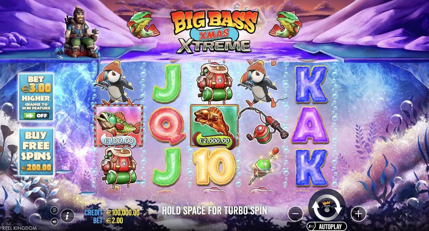 Big Bass Xmas Extreme: image of main menu
