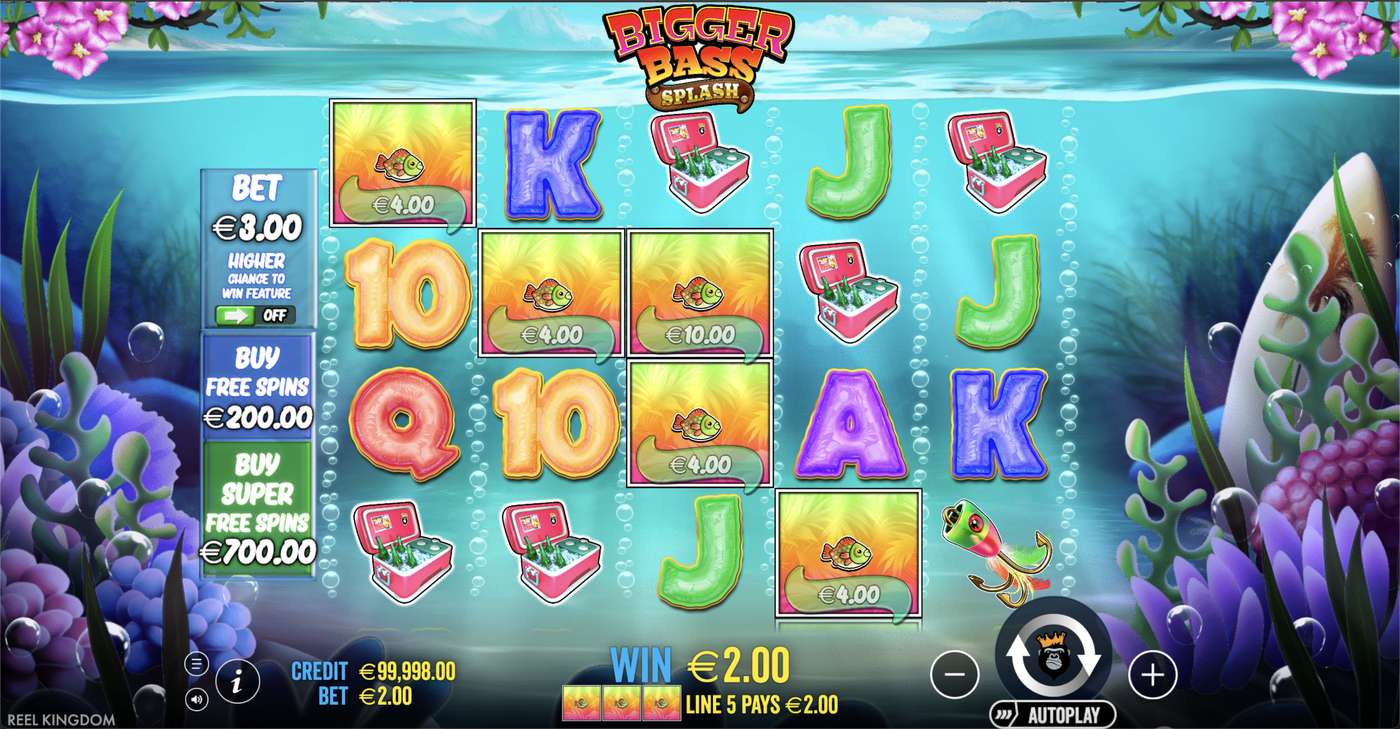 Bigger Bass Splash: image of winning