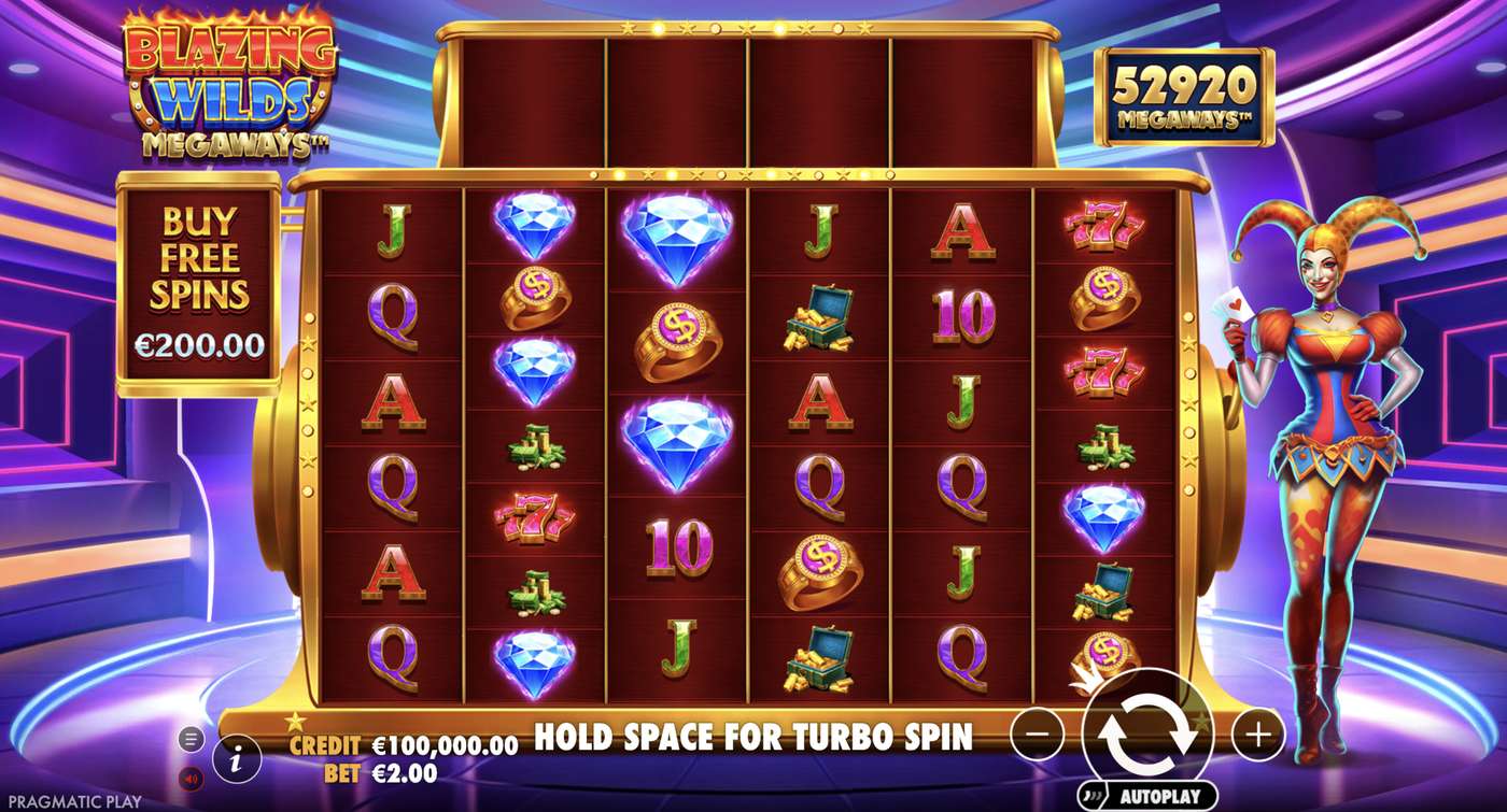 Blazing Wilds Megaways: image of main menu