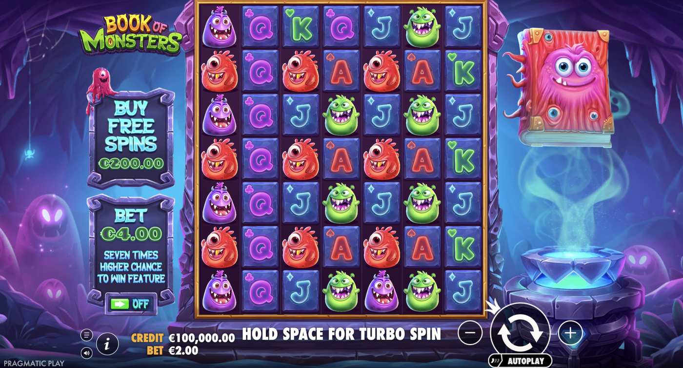 Book of Monsters: image of main menu