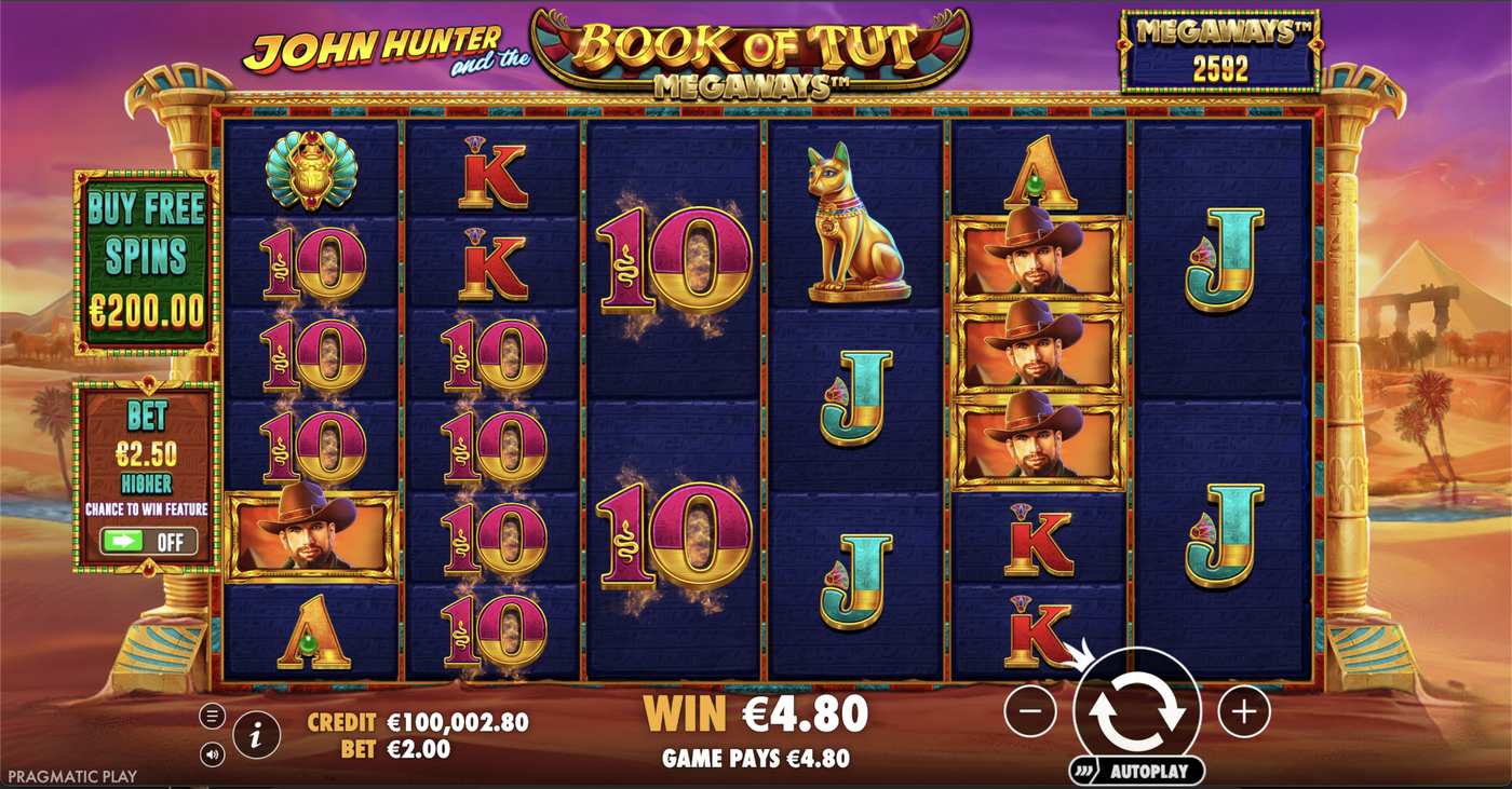 Book of Tut Megaways: image of winning