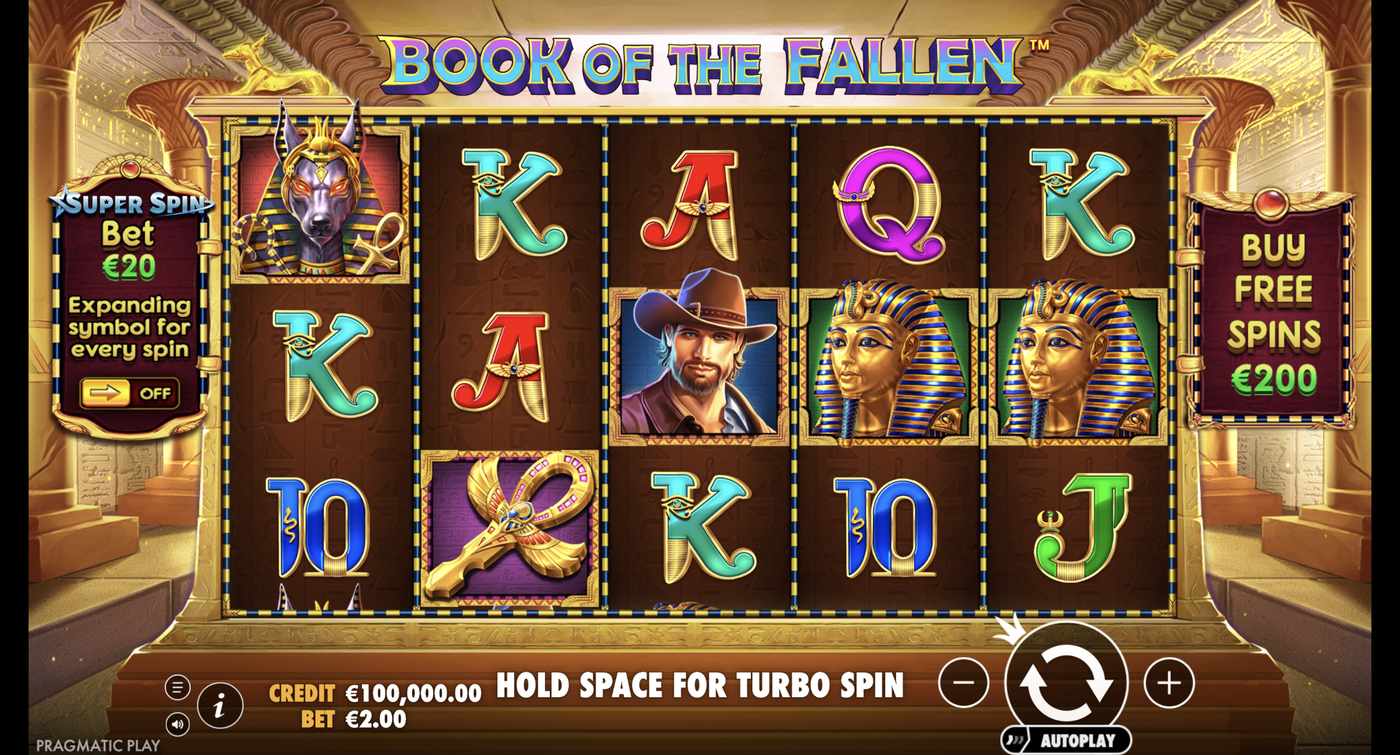 Book of the Fallen: image of main menu