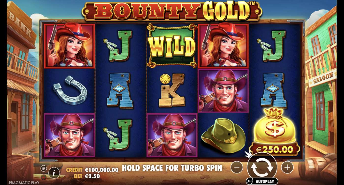 Bounty Gold: image of main menu