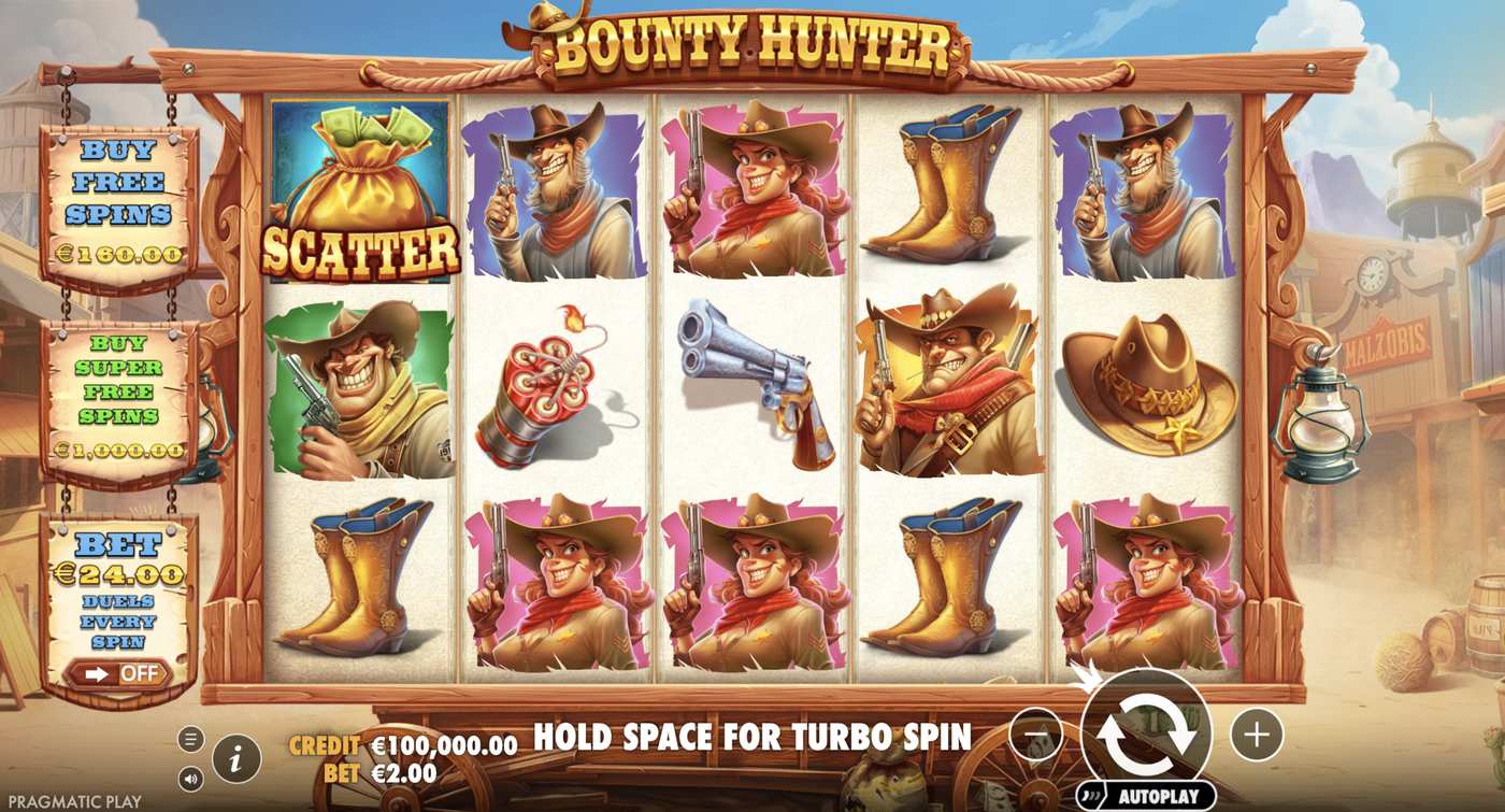 Bounty Hunter: image of main menu