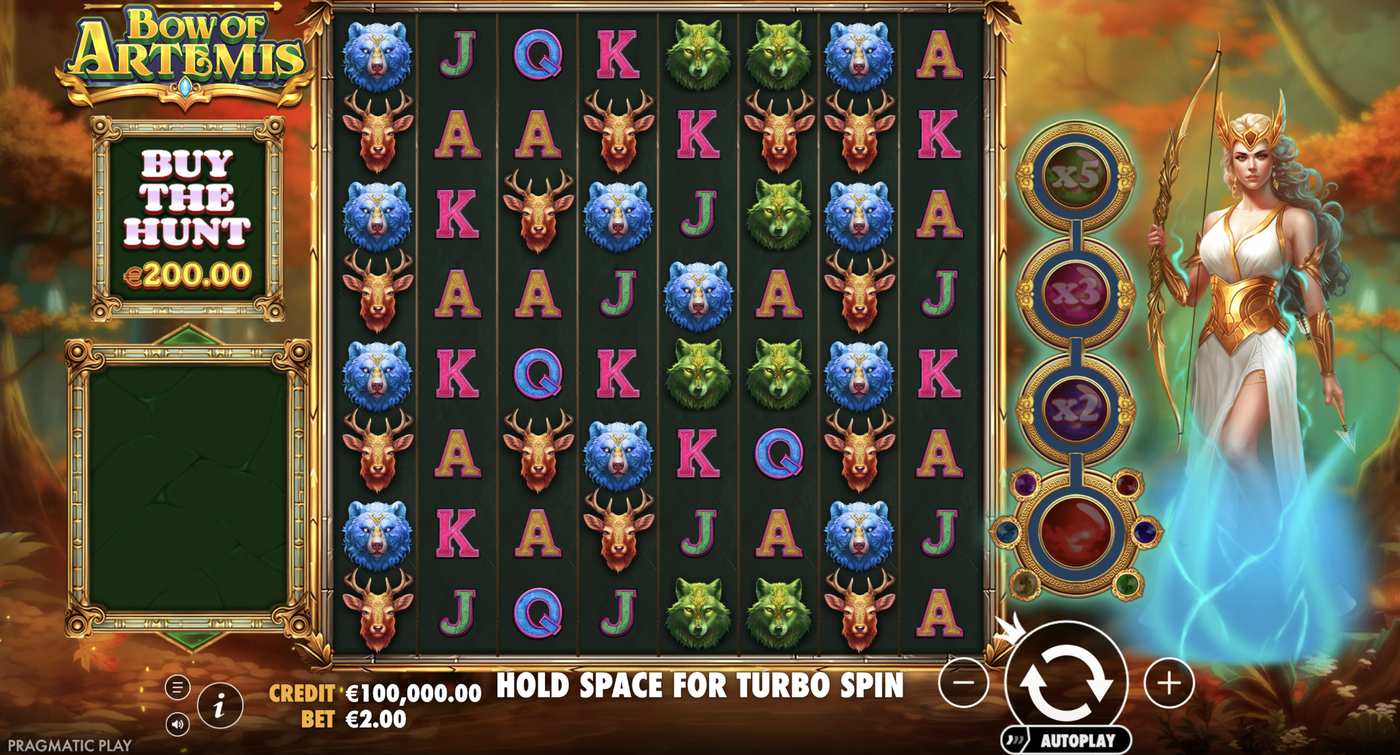 Bow of Artemis: image of main menu