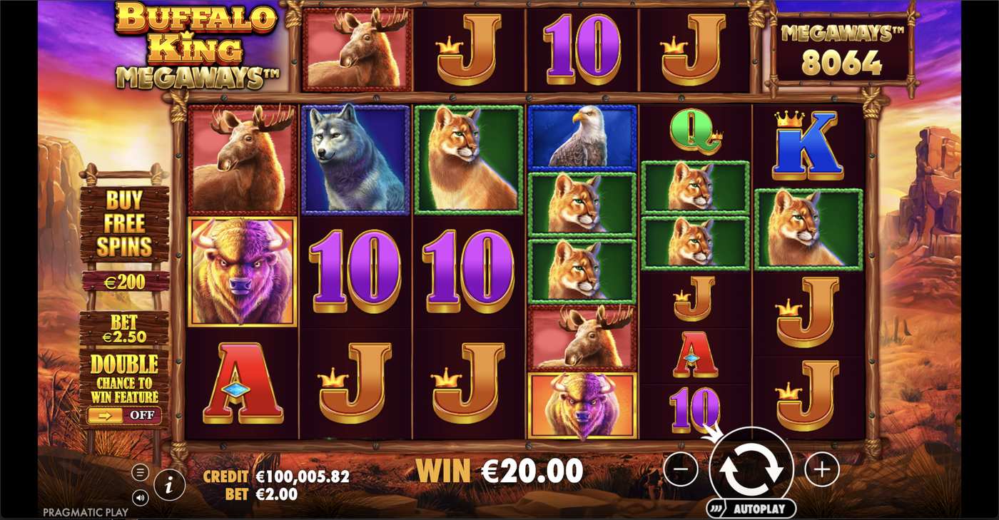 Buffalo King Megaways: image of winning