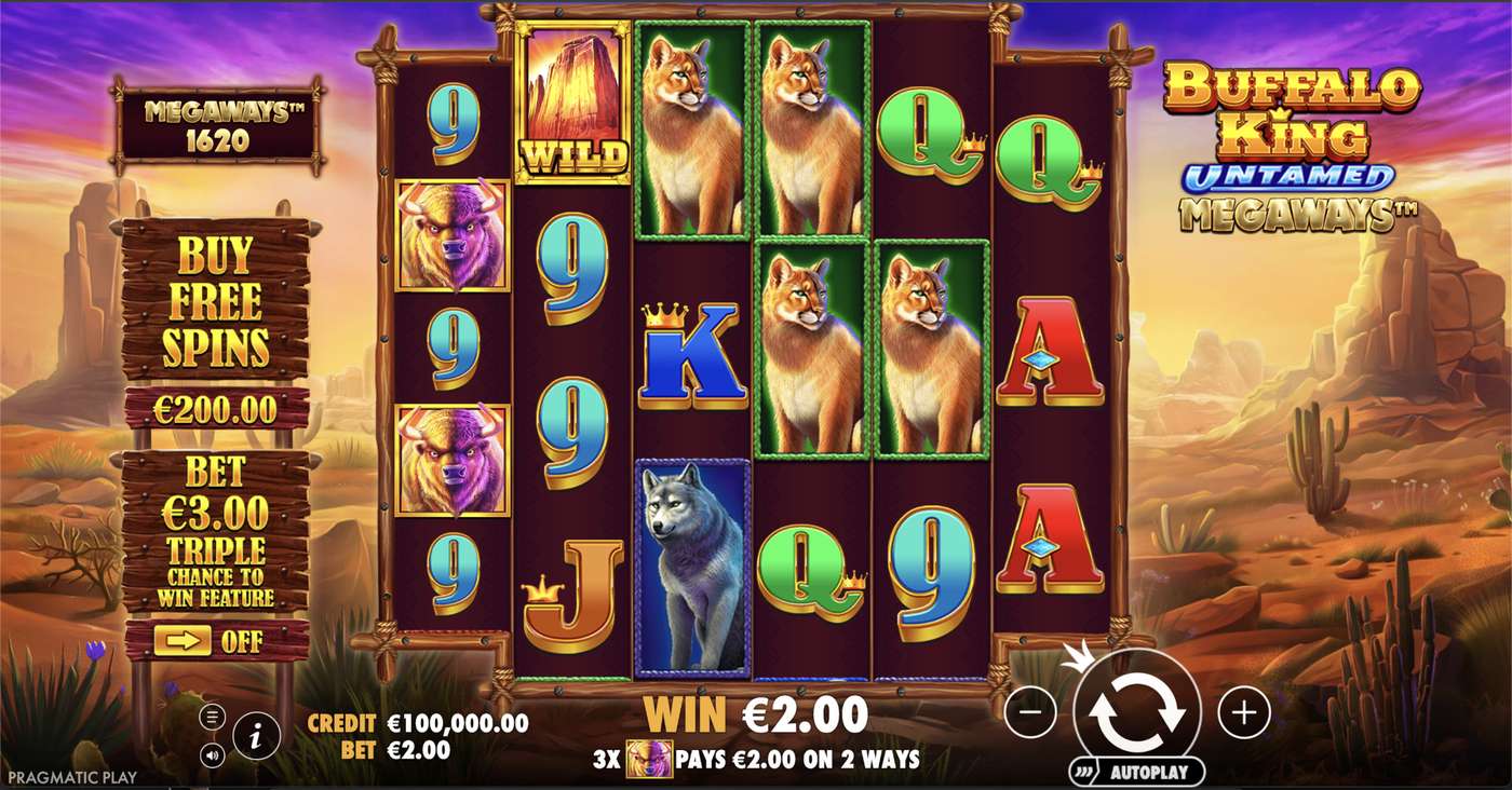 Buffalo King Untamed Megaways: image of winning