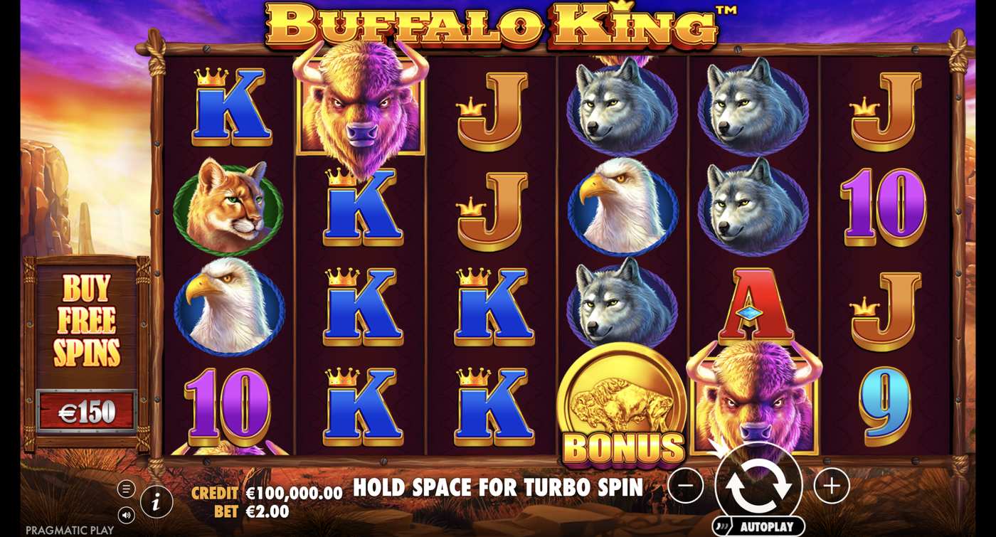 Buffalo King: image of main menu