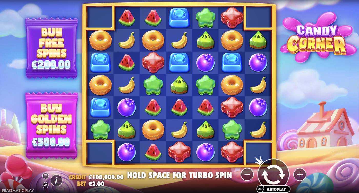 Candy Corner: image of main menu