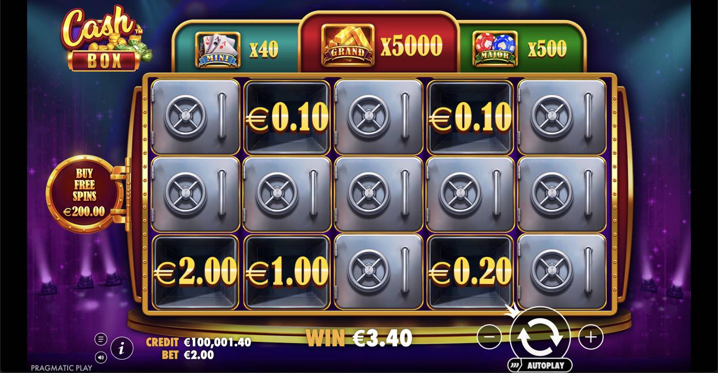 Cash Box: image of winning