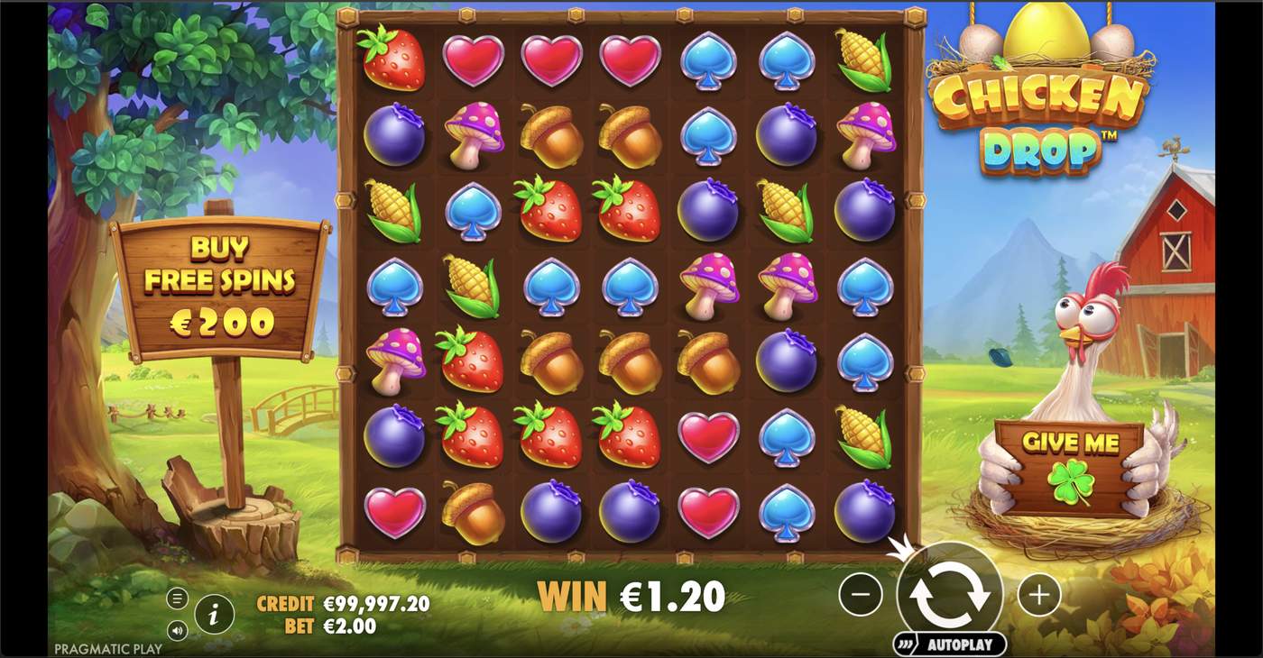 Chicken Drop: image of winning