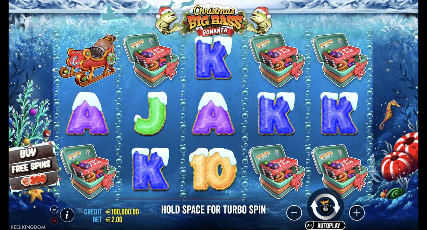 Christmas Big Bass Bonanza: image of main menu