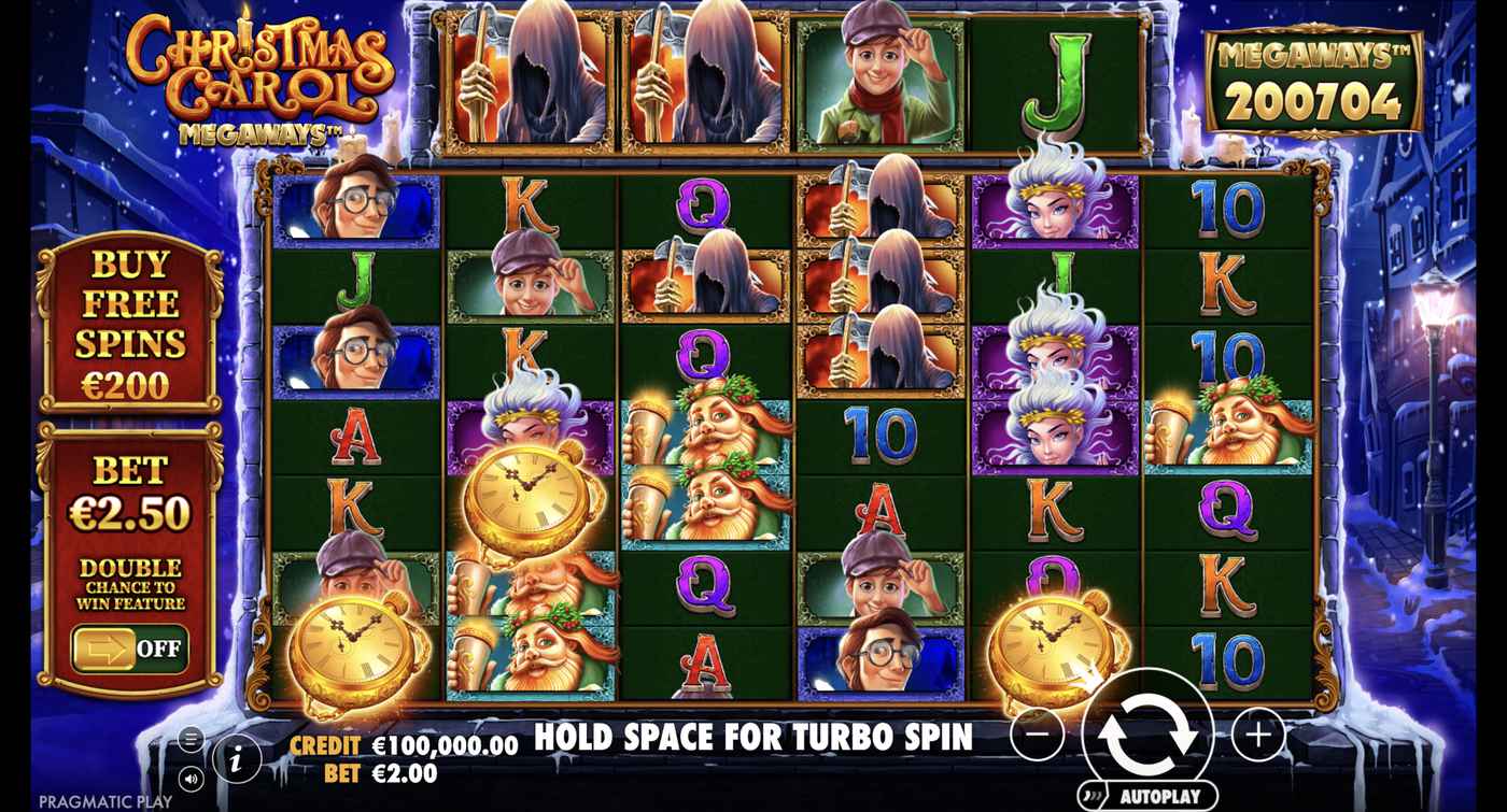 Christmas Carol Megaways: image of main menu