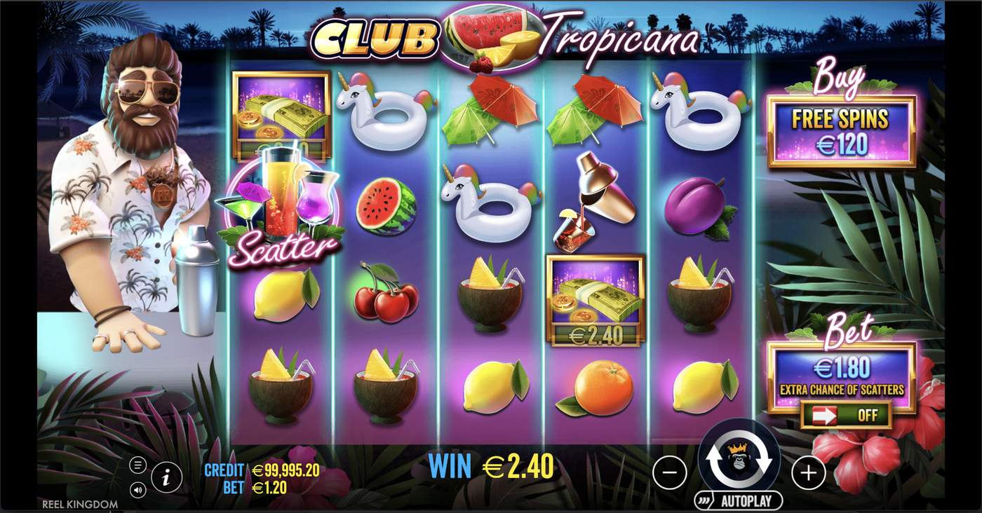 Club Tropicana: image of winning