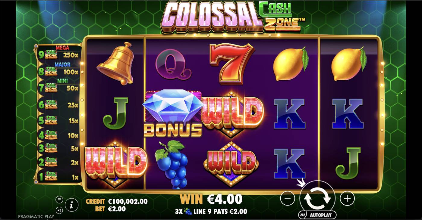 Colossal Cash Zone: image of winning