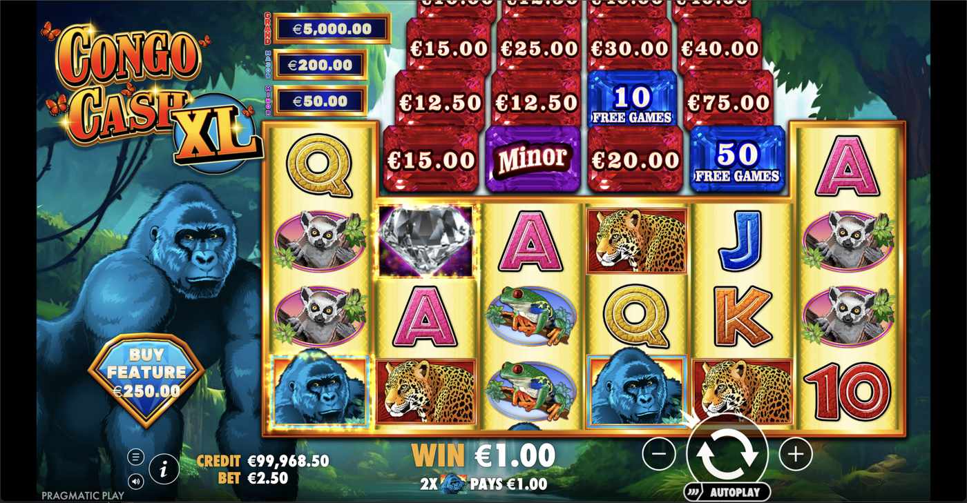 Congo Cash XL: image of winning