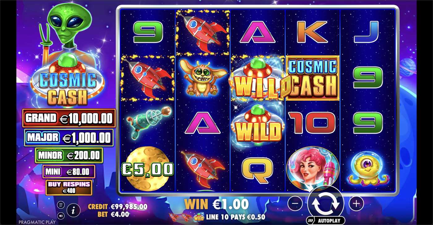 Cosmic Cash: image of winning