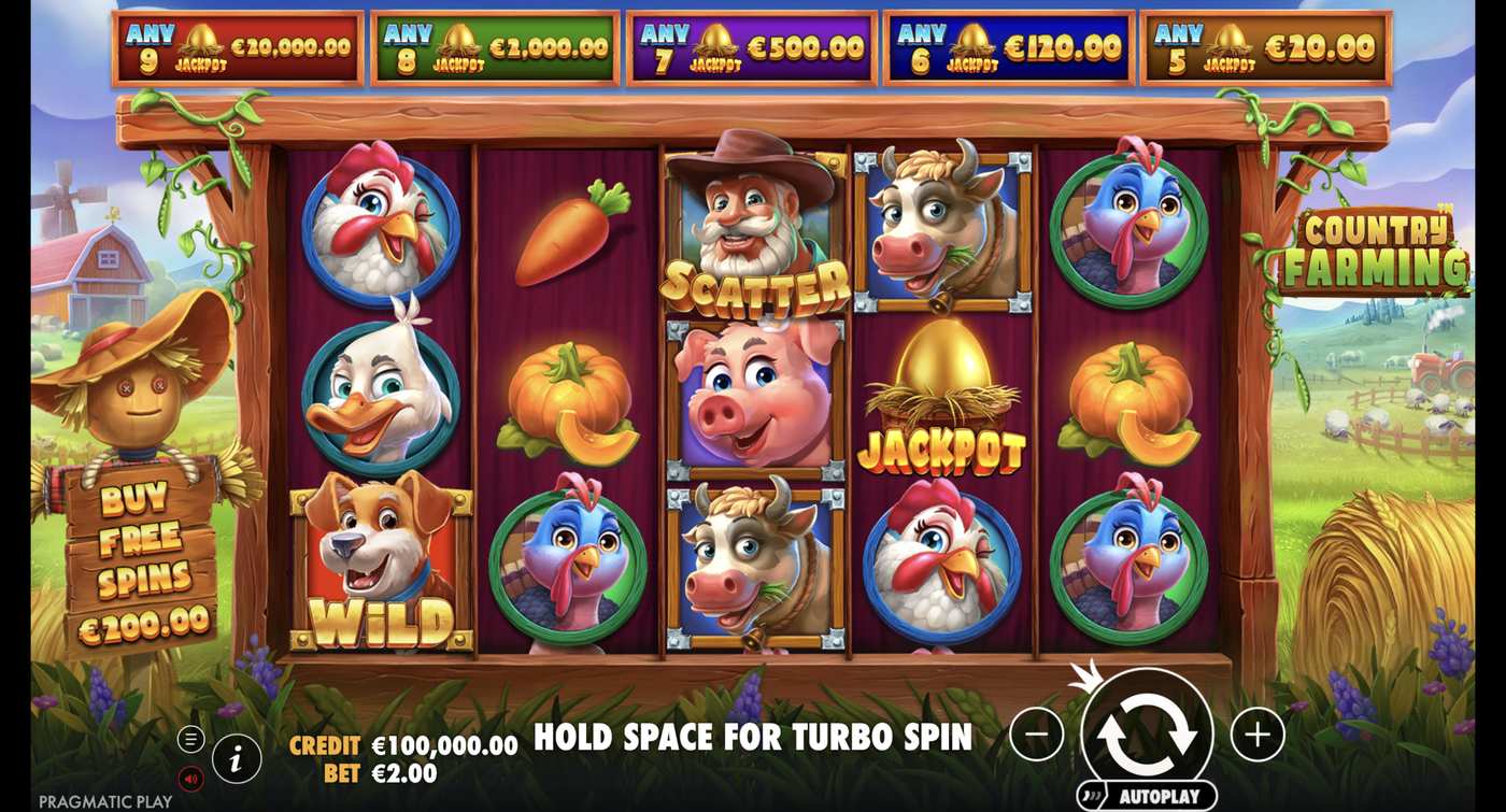 Country Farming: image of main menu