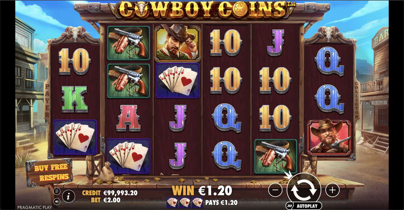 Cowboy Coins: image of winning