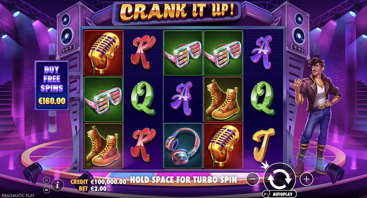 Crank It Up: image of main menu
