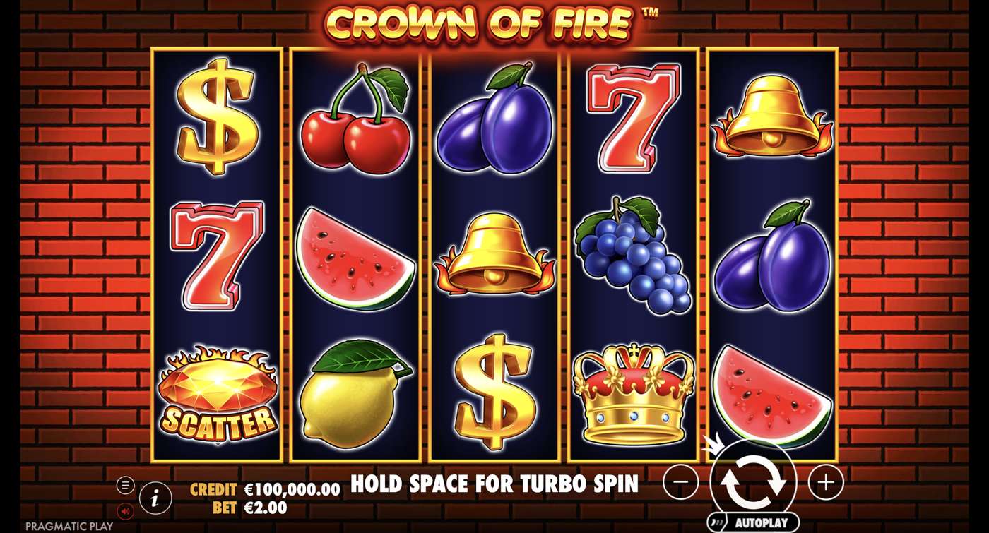 Crown of Fire: image of main menu