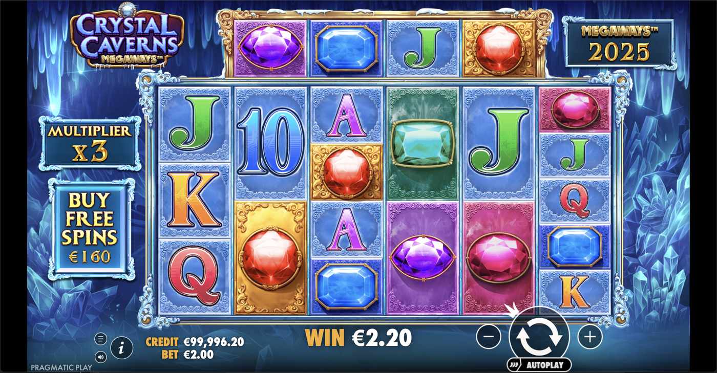 Crystal Caverns Megaways: image of winning