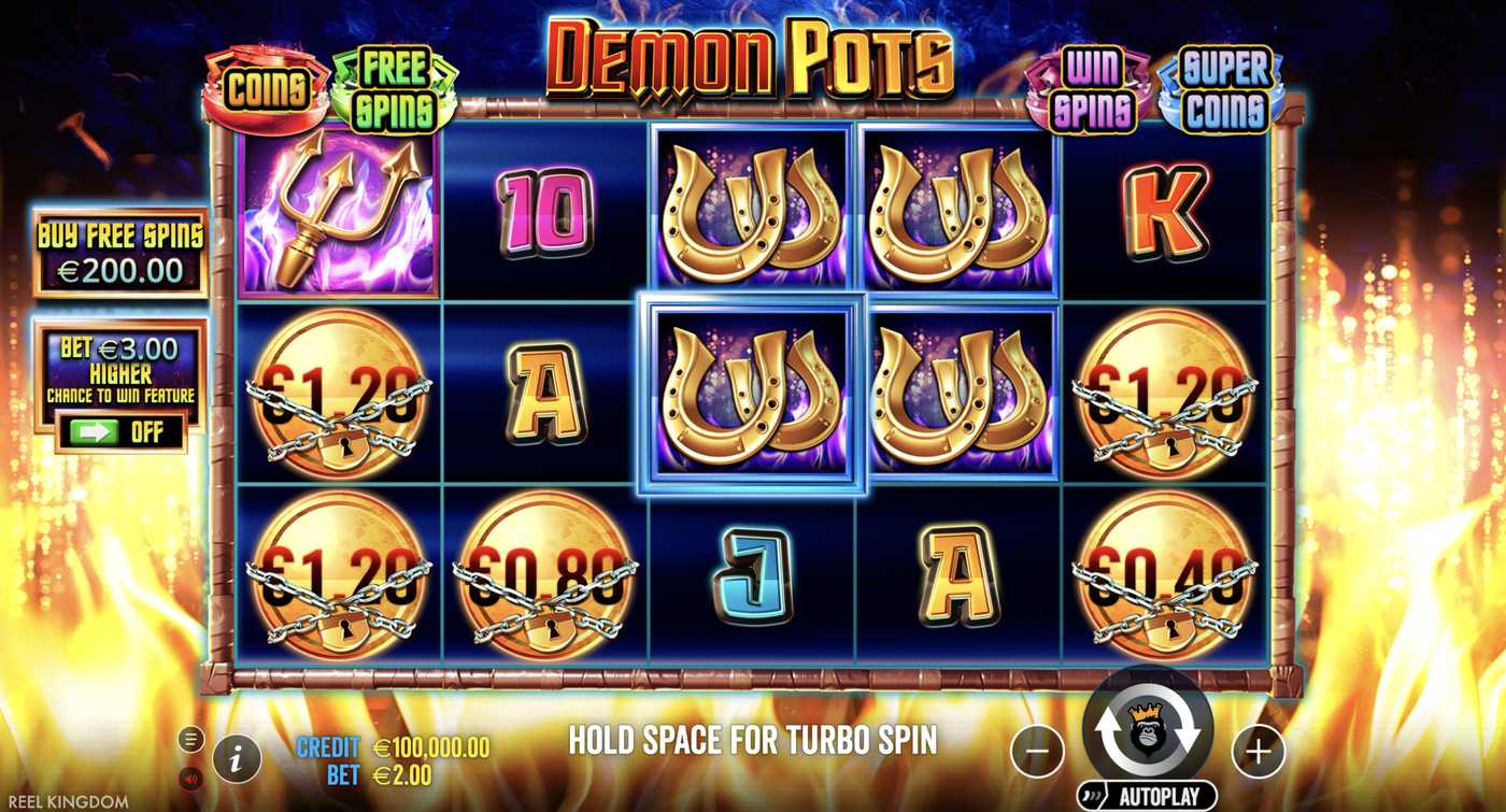 Demon Pots: image of main menu