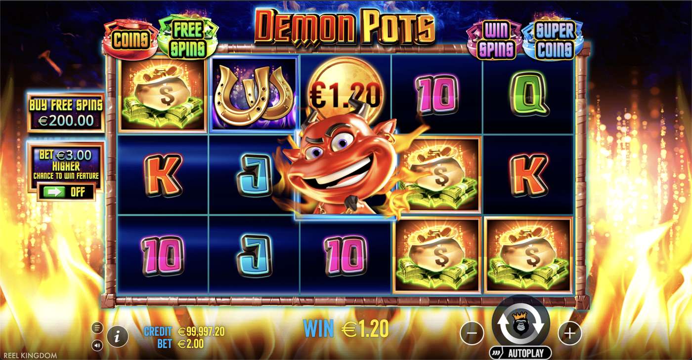 Demon Pots: image of winning