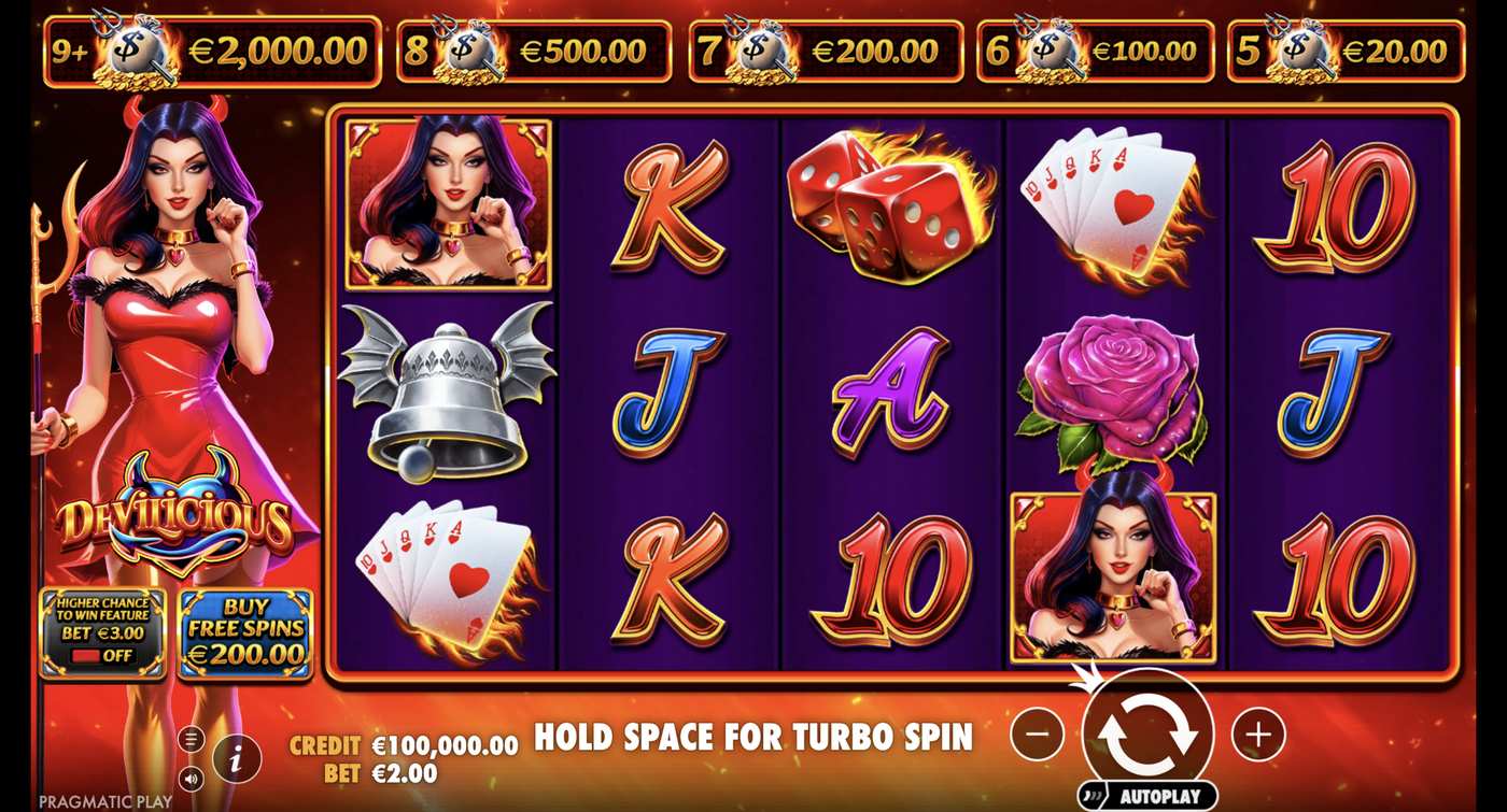 Devilicious: image of main menu