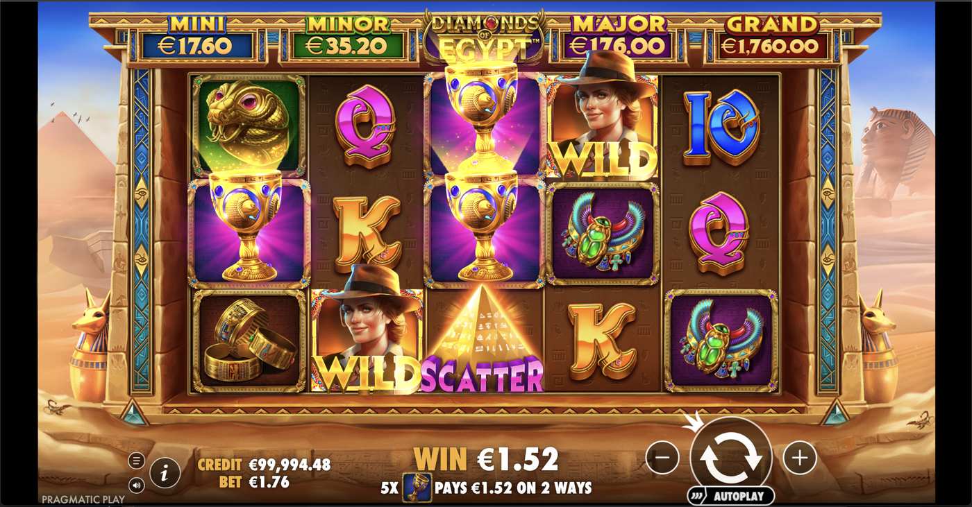 Diamonds Of Egypt: image of winning