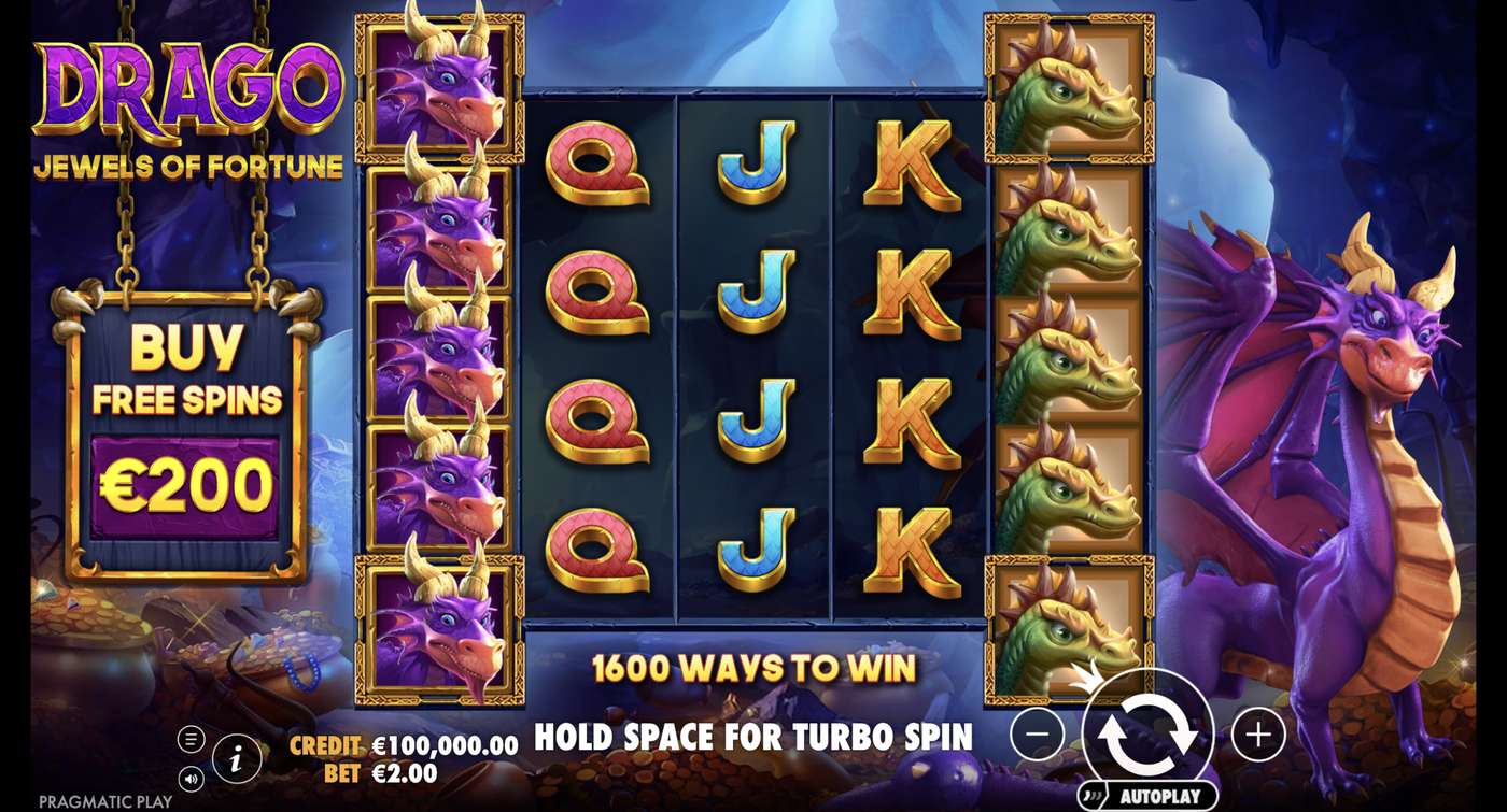 Drago - Jewels of Fortune: image of main menu