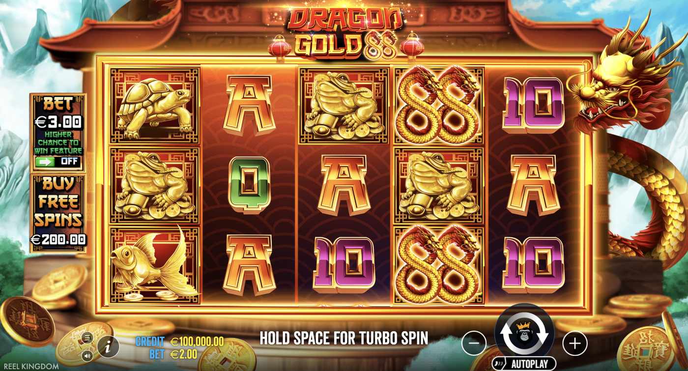 Dragon Gold 88: image of main menu