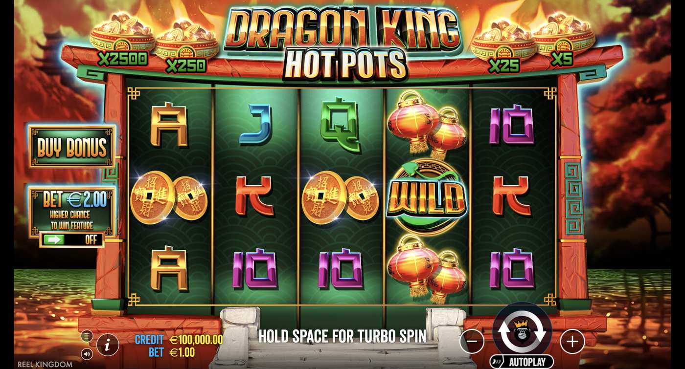Dragon King Hot Pots: image of main menu