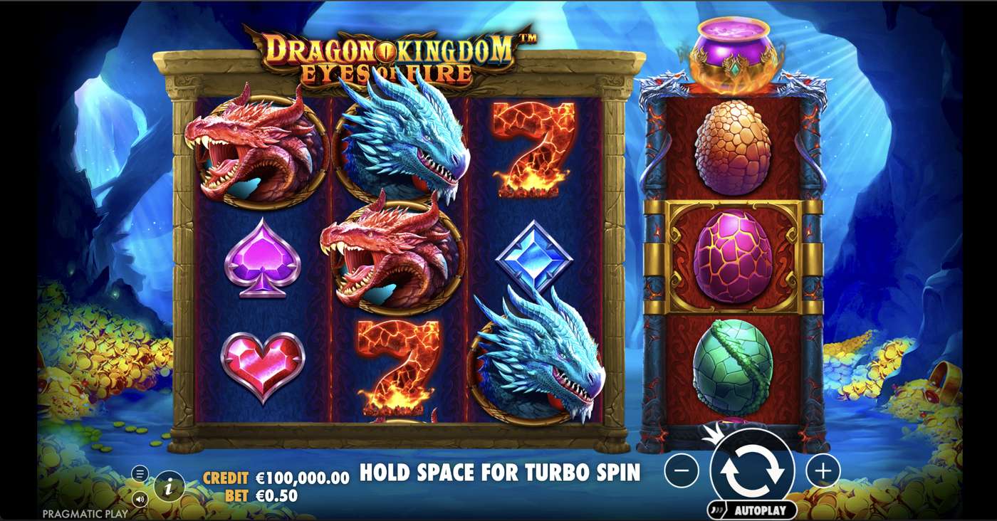 Dragon Kingdom - Eyes of Fire: image of main menu