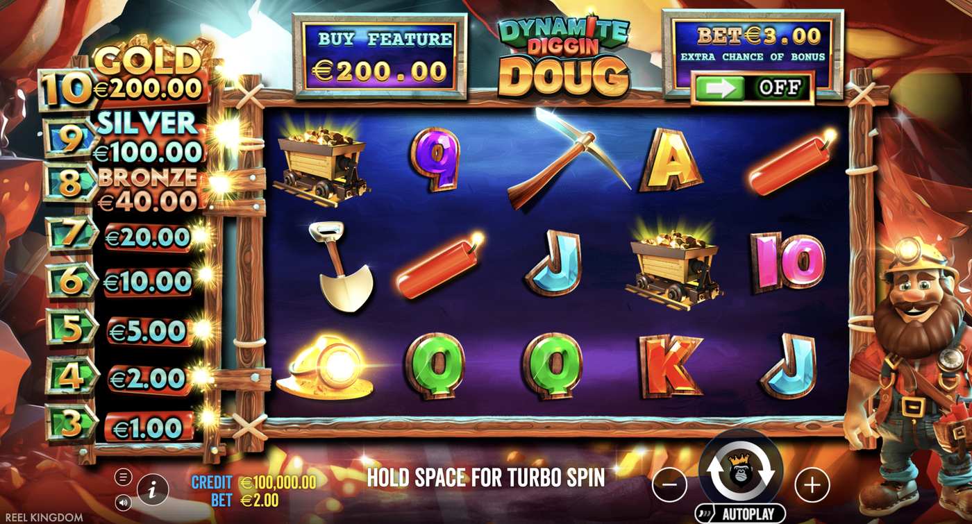 Dynamite Diggin Doug: image of main menu