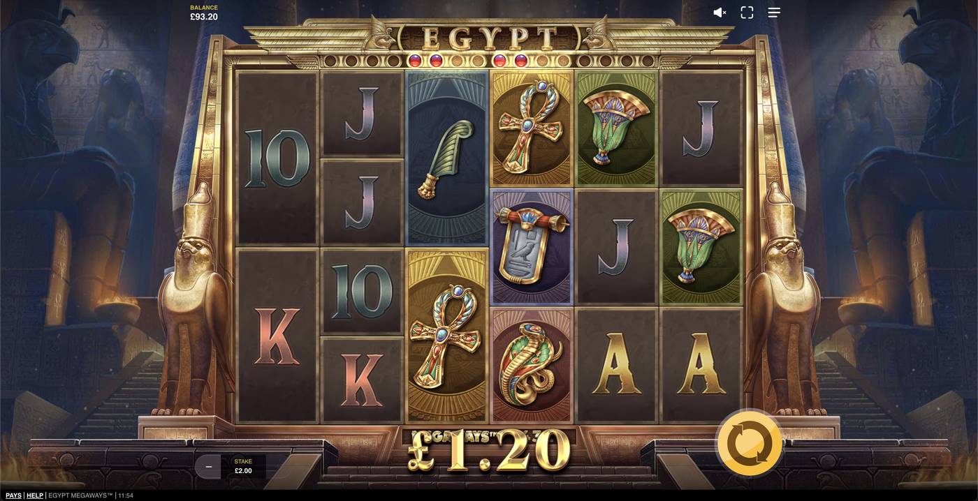 Egypt Megaways: image of winning