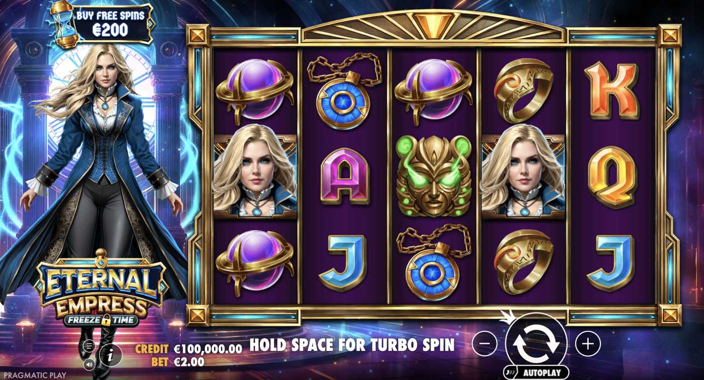 Eternal Empress - Freeze Time: image of main menu