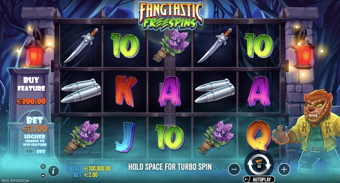 Fangtastic Freespins: image of main menu