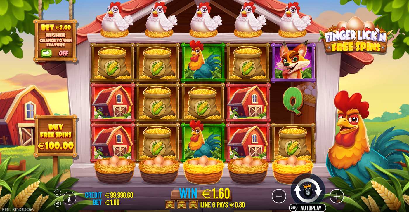 Finger Lick’n Free Spins: image of winning