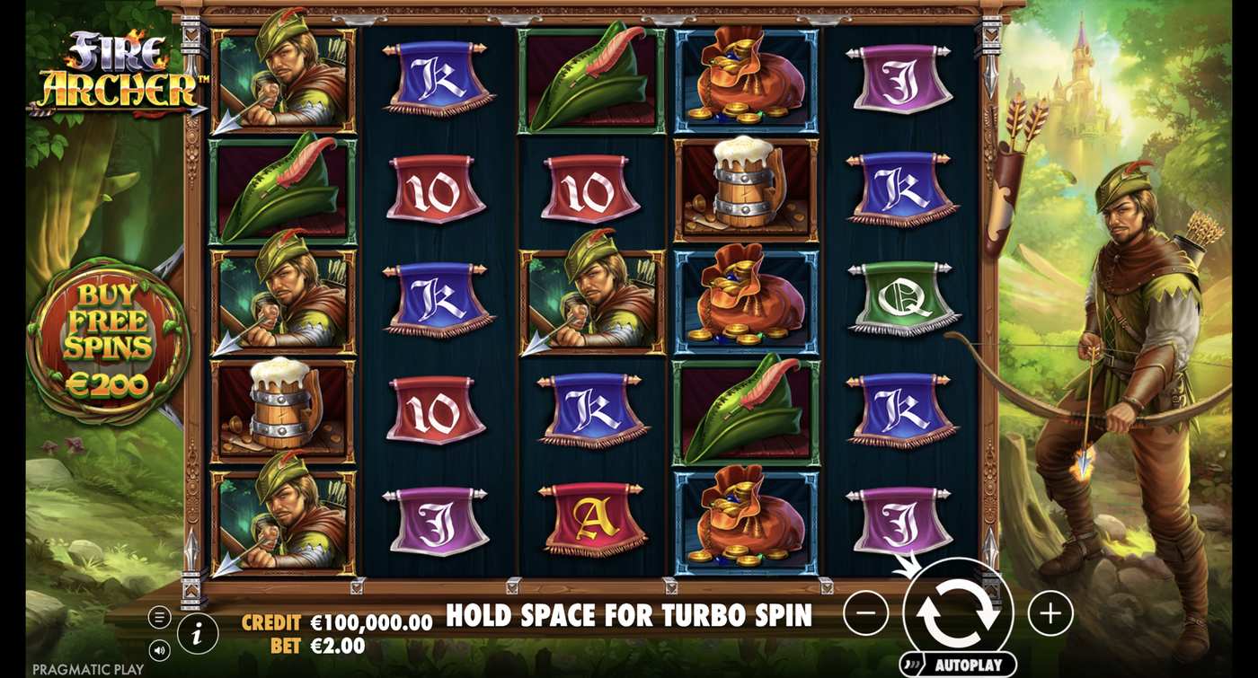Fire Archer: image of main menu