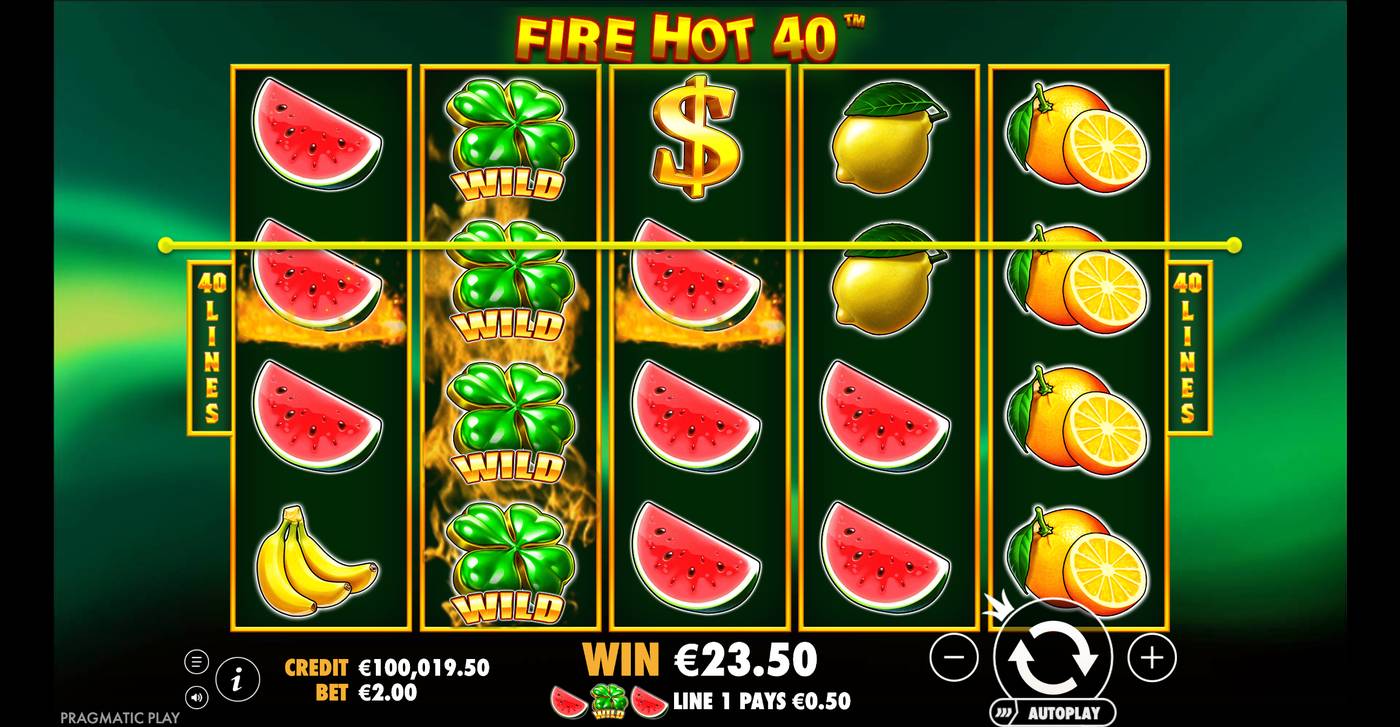 Fire Hot 40: image of winning